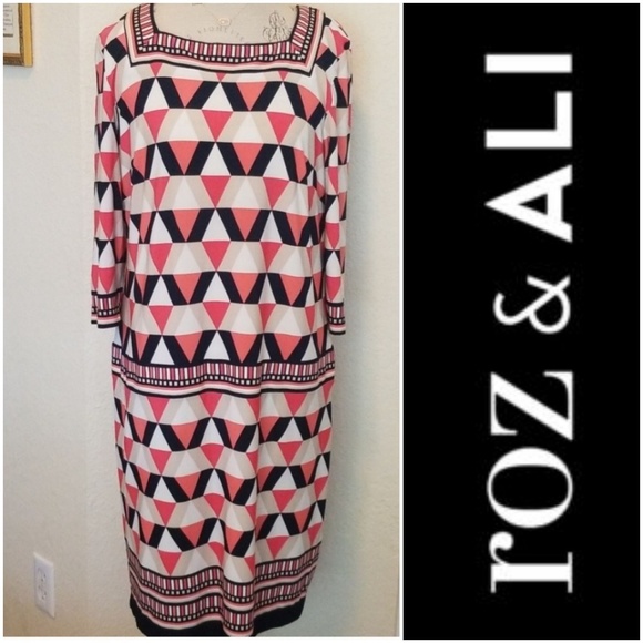 Roz & Ali Shift Dress - Picture 1 of 8